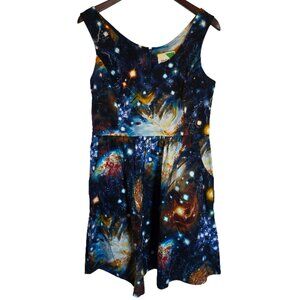 Fervour for Modcloth Solar System Sleeveless Dress With Pockets Size L